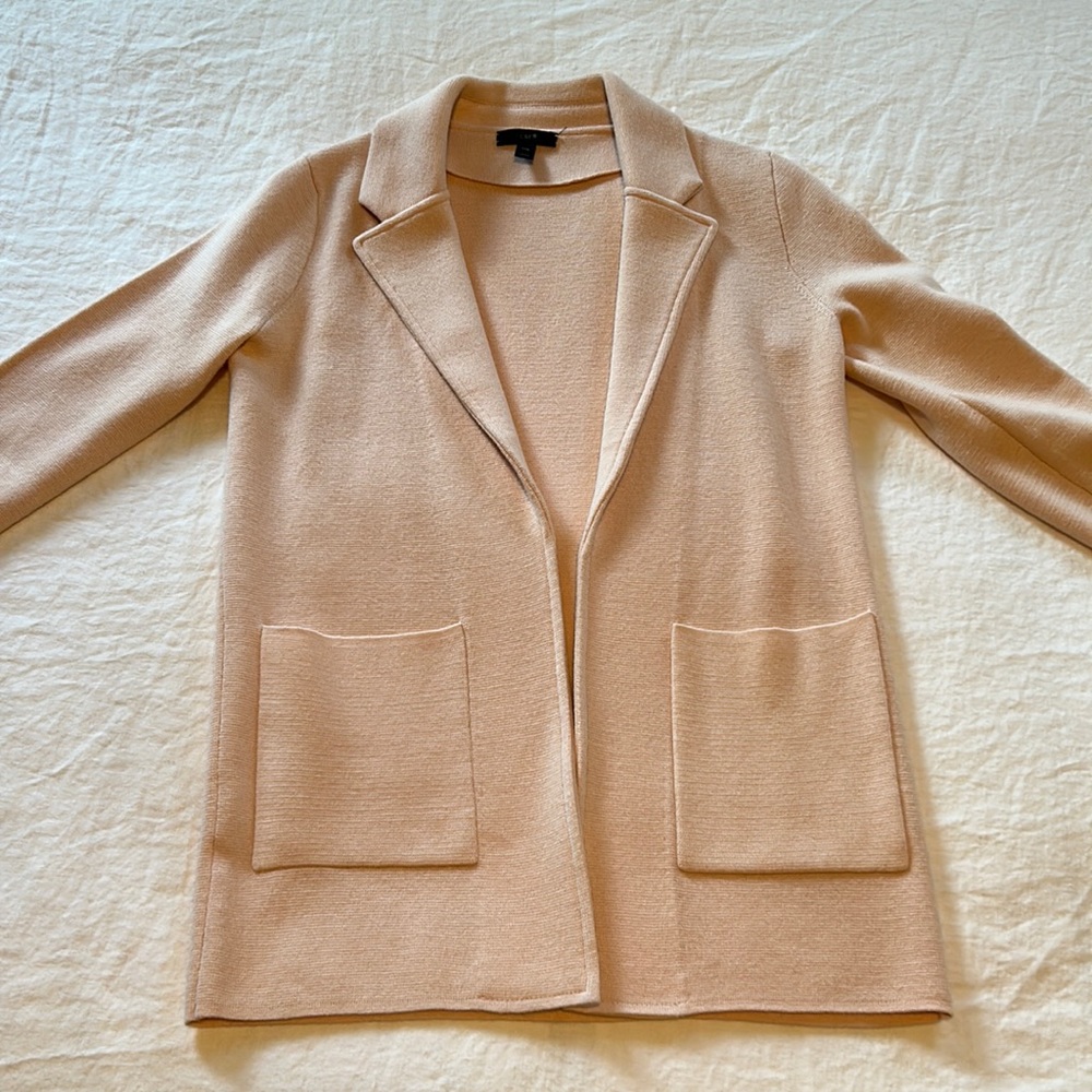 NWOT J. Crew XXS Pink Sweater Blazer